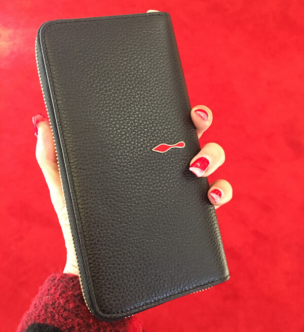 2018SS 新作 ☆ ルブタン Panettone Wallet 黒 シンプル 長財布 1185061CM6S