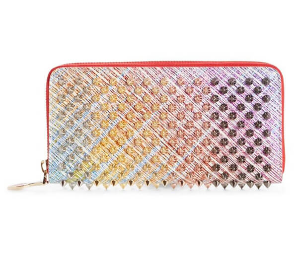 2025新作限定 クリスチャンルブタンコピー Panettone Spiked Leather Wallet 長財布 8051110