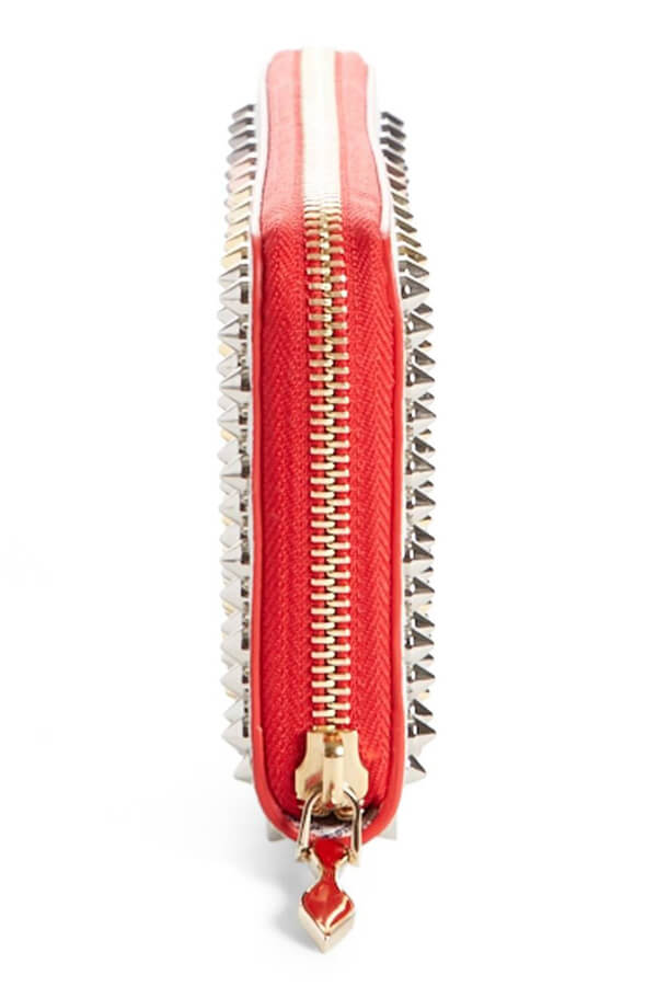 2025新作限定 クリスチャンルブタンコピー Panettone Spiked Leather Wallet 長財布 8051110