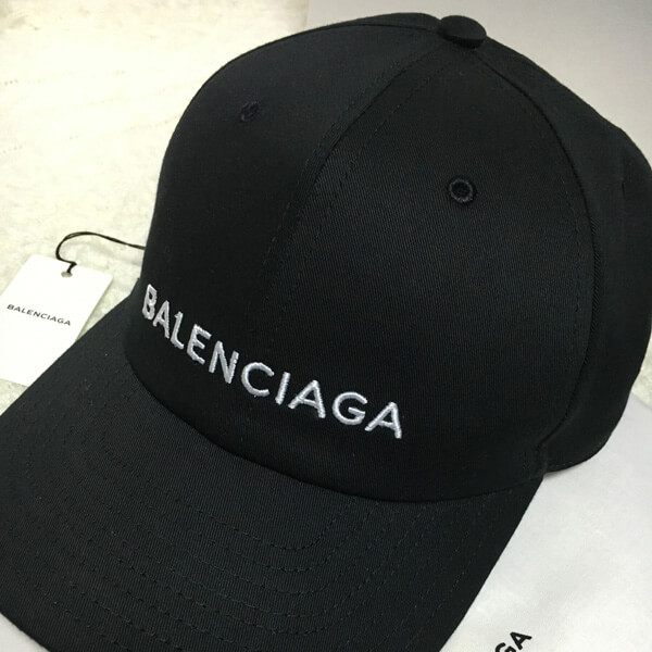 【人気商品】お洒落に♪バレンシアガ キャップ スーパーコピーロゴキャップ  黒 blsj50