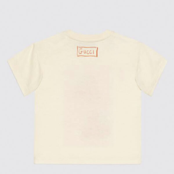 グッチ いちご コピー Tシャツ ロゴ 2025新作 ホワイト ユニセックス いちご 果物 白 539081 XJA2J 7136