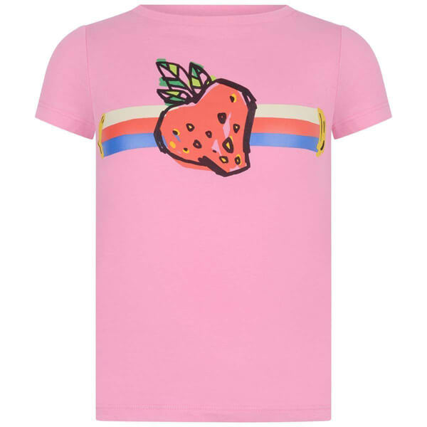 2025新作限定人気 グッチ☆グッチ いちご コピー Tシャツ バックロゴストロベリー 4-10Y08PAX9036