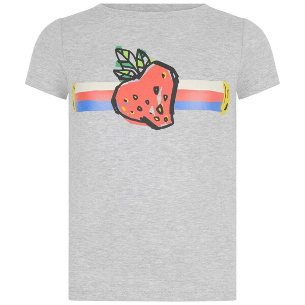 2025新作限定人気 グッチ☆グッチ いちご コピー Tシャツ バックロゴストロベリー 4-10Y08PAX9036