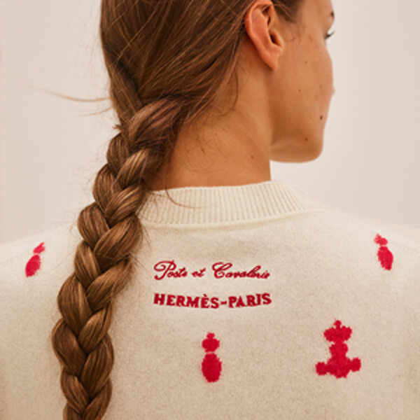 2025新作エルメス スーパーコピー ニット 《サーベル飾袋》刺繍入り21030211