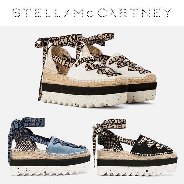 ステラマッカートニー サンダル 偽物☆Gaia Platform Espadrilles☆送料込 800159N02221073