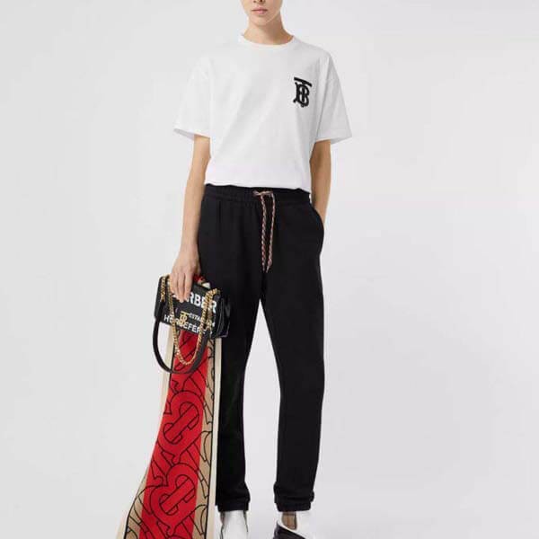 バーバリー Tシャツ コピー☆モノグラムモチーフオーバーサイズTシャツ 80174731