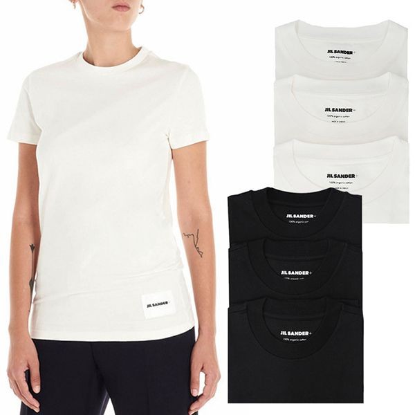 <最新で絶対欲しい>【ジルサンダー】裾ロゴ 半袖 Tシャツ スーパーコピー 3pac