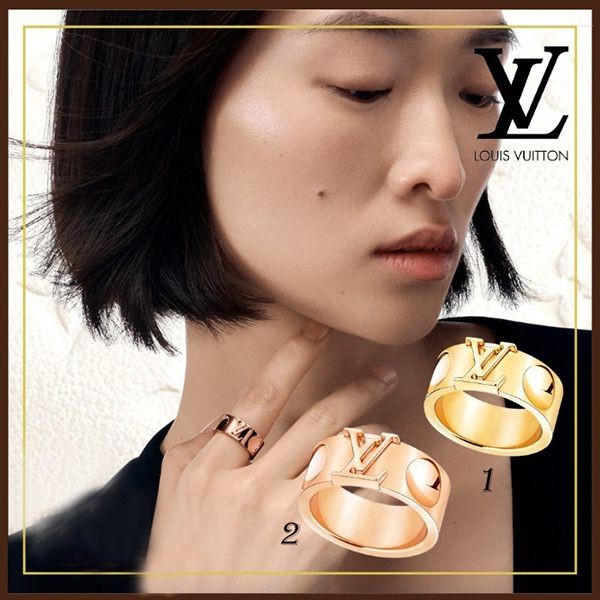 【VIPセールで入荷!】ルイヴィトン バーグ ラージ アンプラント LV リング 偽物 2色展開 Q9R85A
