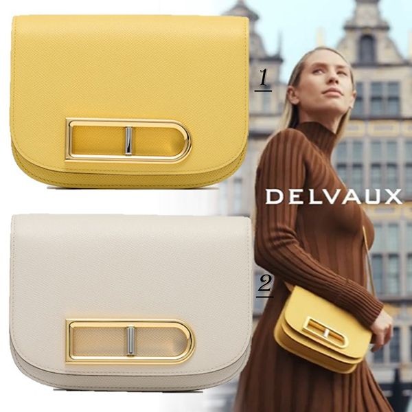 完売前に!デルヴォー ランゴー Small Olen Calf クラッチバッグ 偽物 2色 AA0596BKN014ZDG