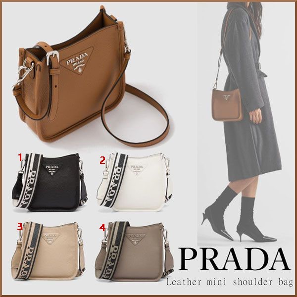 特別価格!プラダ*Leather mini shoulder ミニショルダーバッグ 1BH191_2DKV_F0572_V_3OO